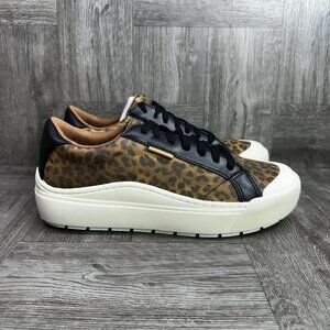 Dr. Scholl's Leopard Print Sneakers - Black and Brown